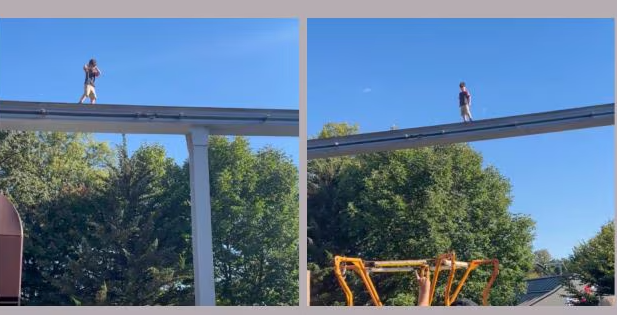 “Boy rescued from elevated monorail track at US amusement park”